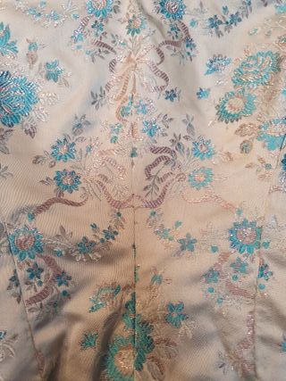 Traje de fallera vintage azul y plata. 1971