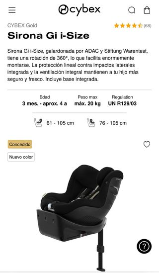 Silla coche Cybex Sirona