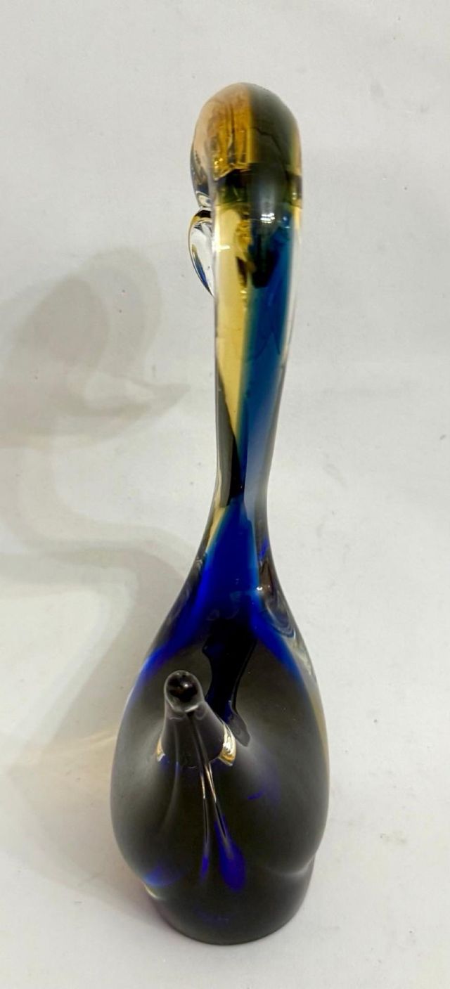Scultura Cigno Vetro Murano