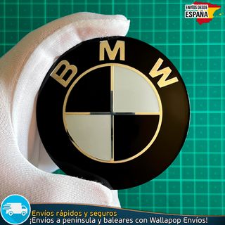 Emblema BMW 78mm Autoadhesivo Aluminio con Relieve