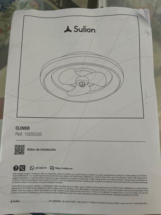 Ventilador techo con luz - invierno y verano 