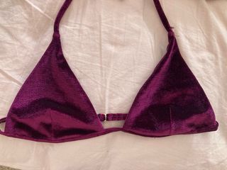Bikini terciopelo vino