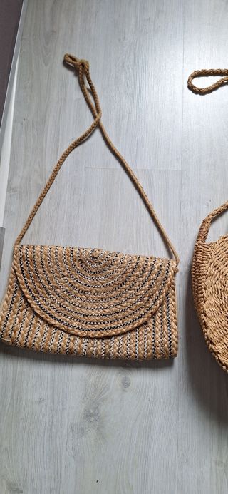 Bolsos verano | 2 bolsos rafia