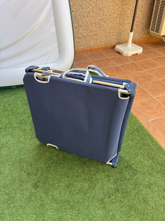 Hamaca Plegable Azul