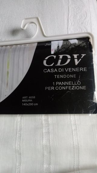 Tenda da interni nuova bianca
