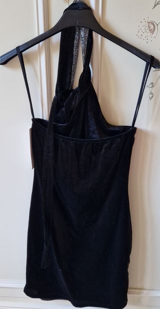 Vestito sera nero paillettes