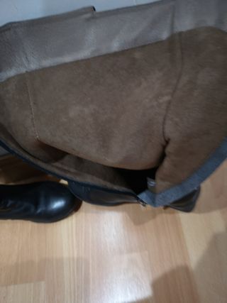 Botas altas negras piel