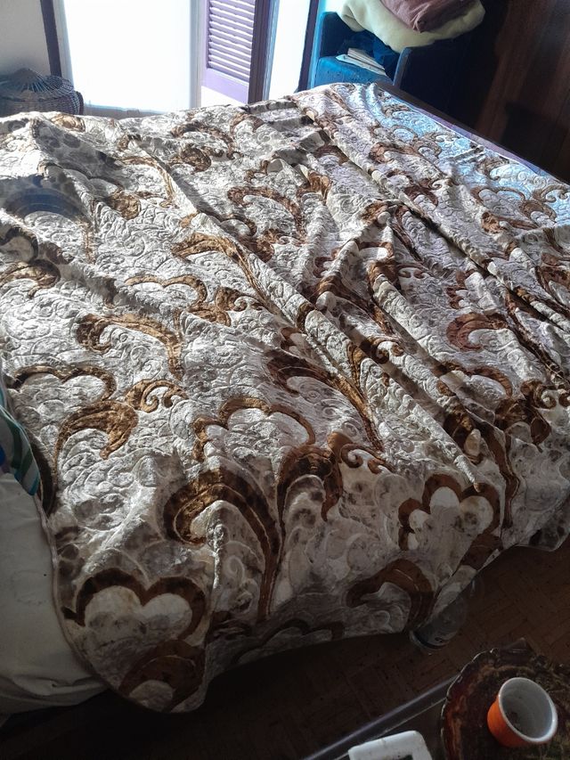 Trapunta Matrimoniale Beige e Marrone