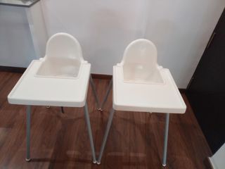 2 Tronas Infantiles Blancas, 15 euros cada trona