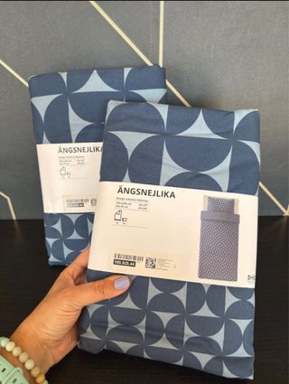 2 set Copripiumino Angsnejlika IKEA - Blu singolo