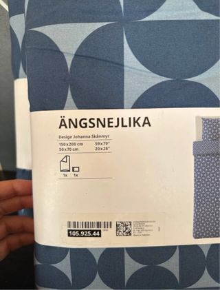 2 set Copripiumino Angsnejlika IKEA - Blu singolo