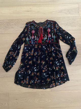 Vestito corto floreale Zara