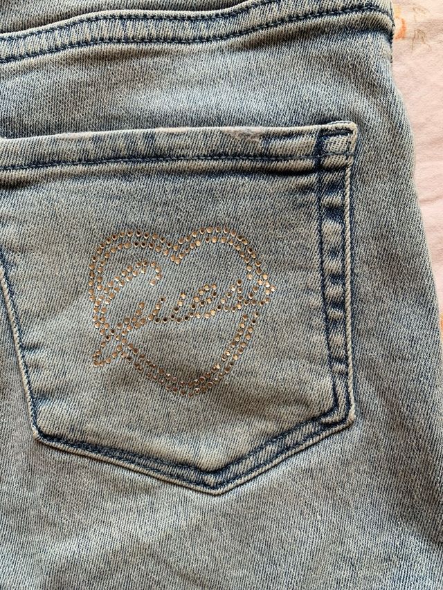 Shorts Guess in denim chiaro