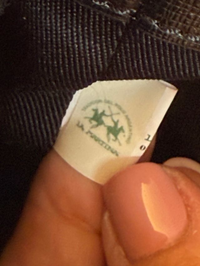 Borsa a spalla La Martina - nera e rossa