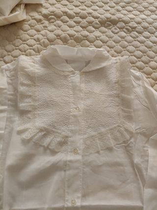 Abito  antico bianca ricamata della nonna 