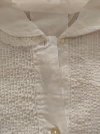 Abito  antico bianca ricamata della nonna 