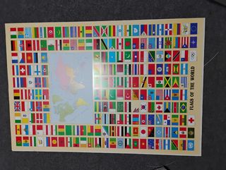 Poster bandiere mondo