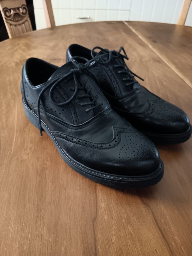 Scarpe Oxford nere donna