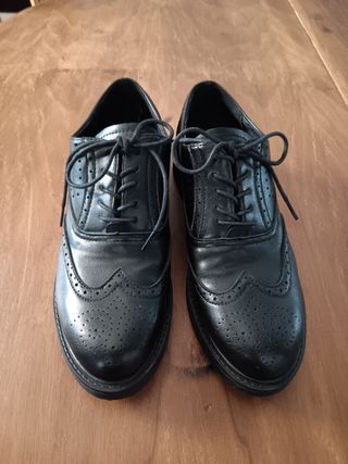 Scarpe Oxford nere donna