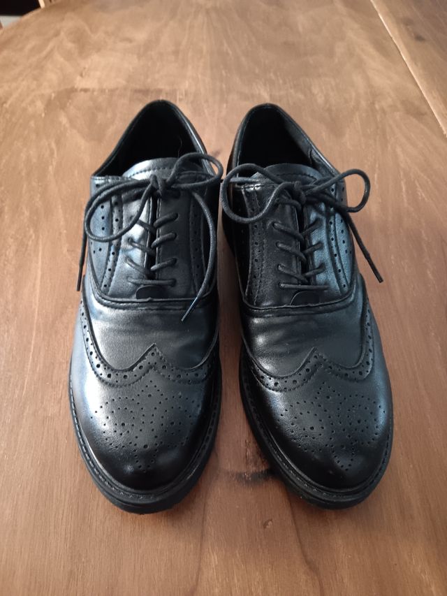 Scarpe Oxford nere donna