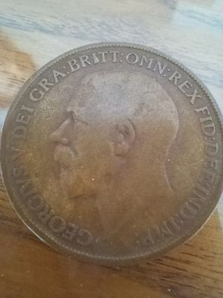 Moneda George VI Gran Bretaña 1911
