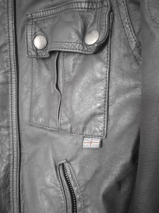 Cazadora Belstaff piel marrón oscuro 