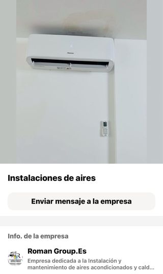 Instalación aire acondicionado y calderas 