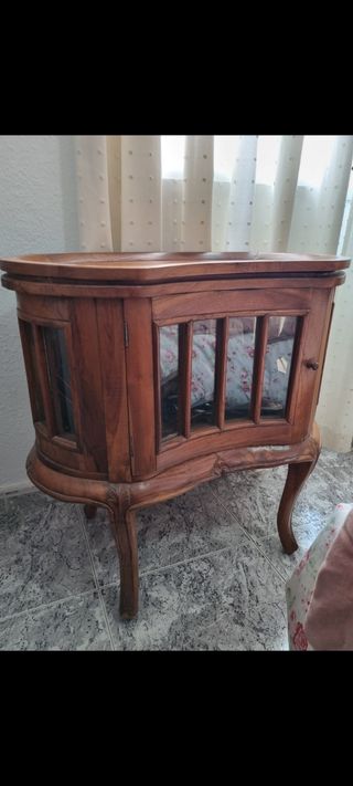 Mesa bar madera teka vintage