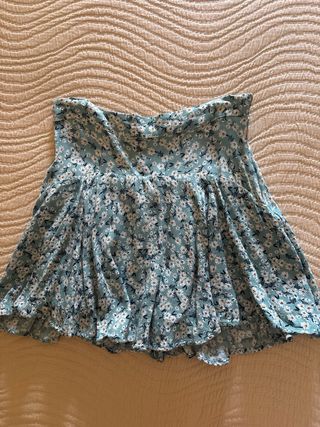 Falda pantalón Zara azul