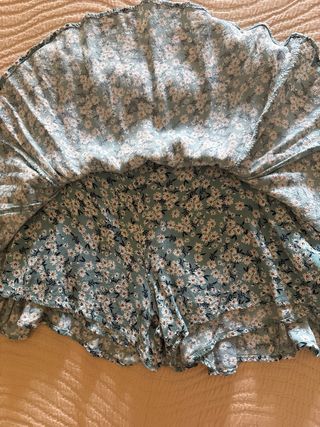 Falda pantalón Zara azul
