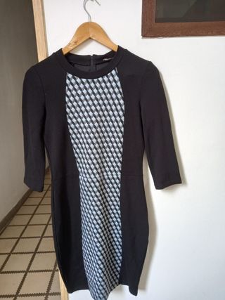 Vestido Orsay Negro-Azul