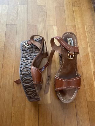Sandali Sergio Rossi in pelle marrone 41