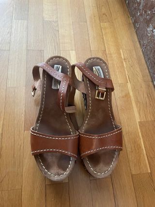 Sandali Sergio Rossi in pelle marrone 41