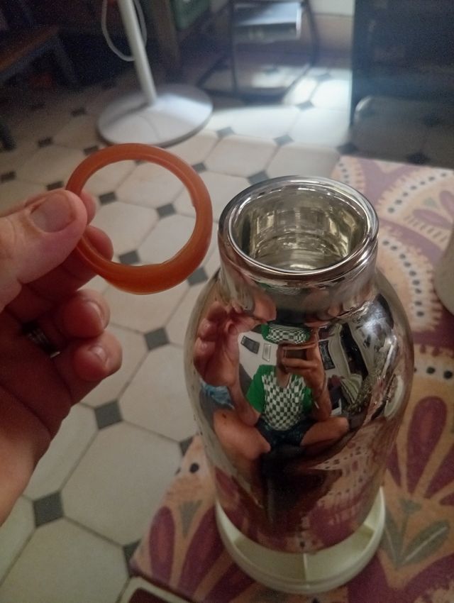 Jarrita térmica Tupperware beige