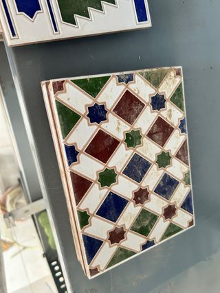 Azulejos vintage: 2uds. estilo morisco