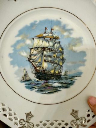 Piatto Porcellana Bavaria - Nave