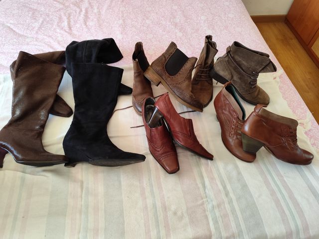 Botas Piel Marrón - 39