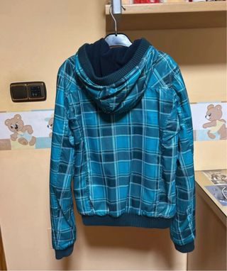 Chaqueta cuadros azul-verde