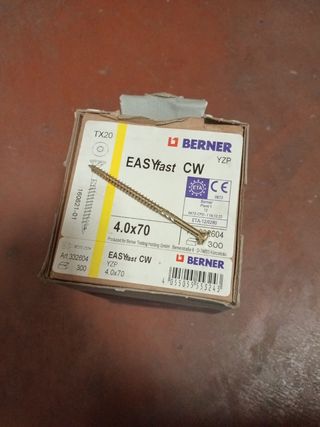 Tornillos Berner EASYfast CW 4.0x70 (300 unidades)