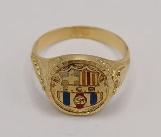Sello FC Barcelona oro 18k, 6,59gr. Ref. G-986.