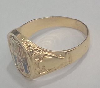 Sello FC Barcelona oro 18k, 6,59gr. Ref. G-986.