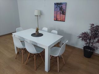 Mesa Comedor Blanca - 6 Sillas
