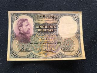 Billete 50 Pesetas España 1931