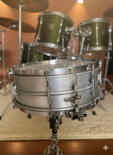 Caja Snare Millera Vintage aluminio (60s)