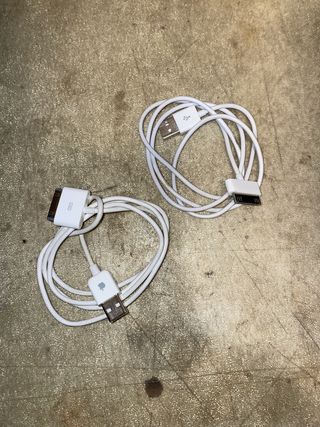 2 Cables Apple 30 Pines USB una original