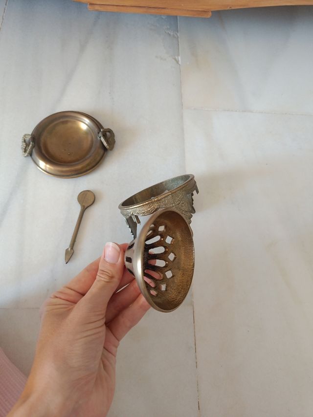 Incensario antiguo latón