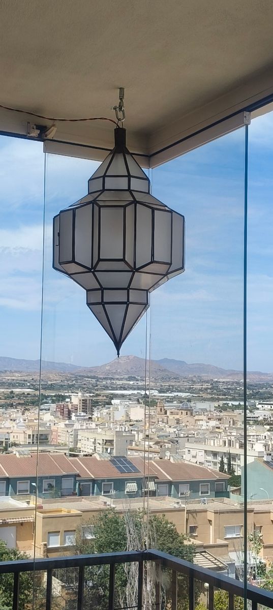 Lampara Marroquí - Metal y Cristal