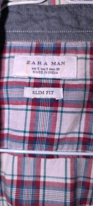 Camisa Zara Hombre M Multicolor