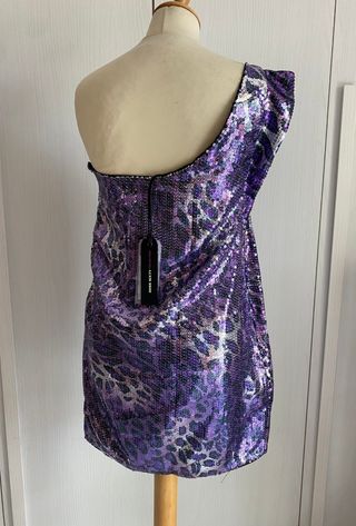 Abito Miss Sixty paillette viola tg M