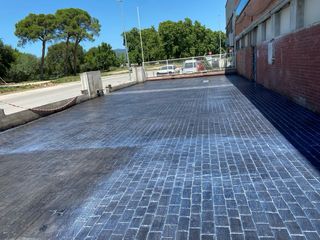 Pavimento impreso: moldes
